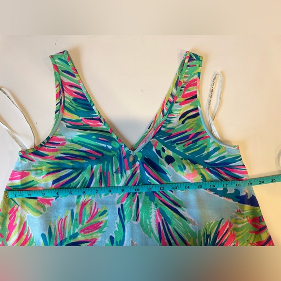 Lilly Pulitzer Palm Print Multicolor Swing Dress - Picture 10 of 12